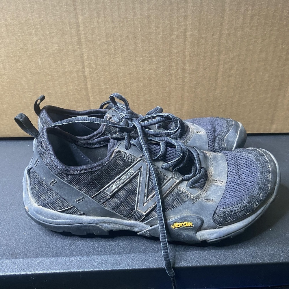New Balance Minimus Trail 10 Shoes Womens Size 7.5 Black Gray Vibram WT10SB